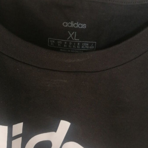 Adidas T Shirt New Cotton Size XL Black and White