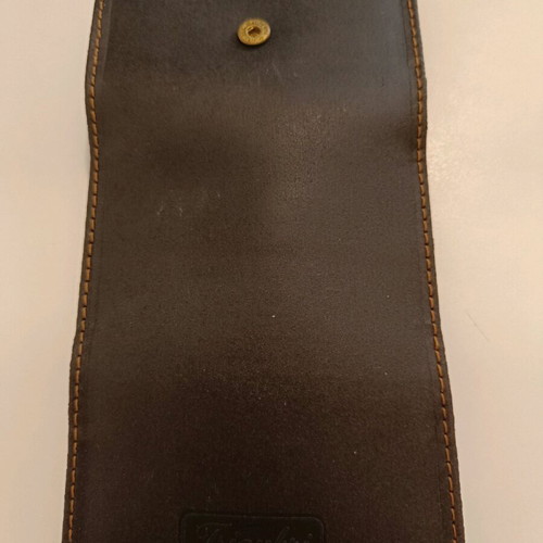 Visconti leather key wallet new, brown with gold details