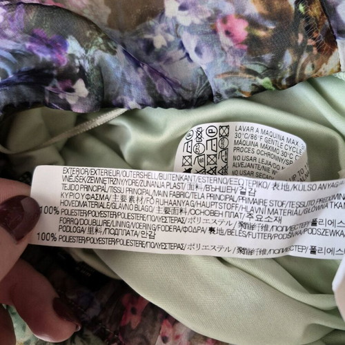 Zara strapless dress with floral print, like new, size M