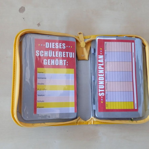 Vintage Herlitz school pencil case used