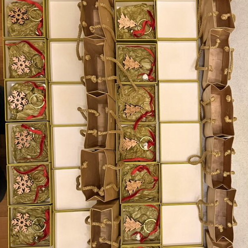 Seasonal Christmas keychains for gifts