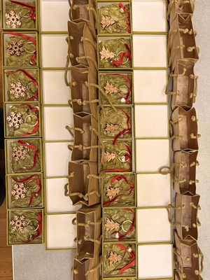 Seasonal Christmas keychains for gifts
