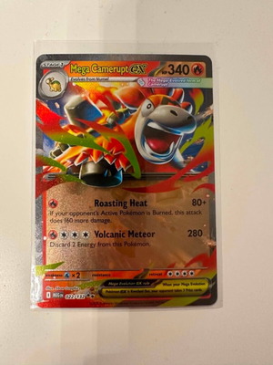 Mega Camerupt ex 22 Pokemon Mega Evolution card new