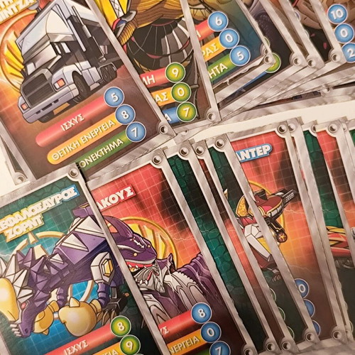 Power Rangers collectible kids cards used, pack of 33