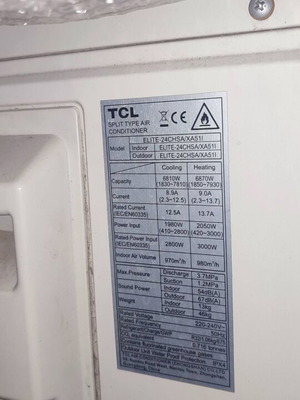 TCL Elite TAC-24CHSA/XA51 Κλιματιστικό Inverter 24000 BTU A++/A+++ με Ιονιστή και Wi-Fi