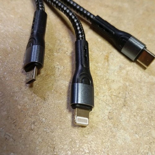 3-in-1 charger new for three phone types