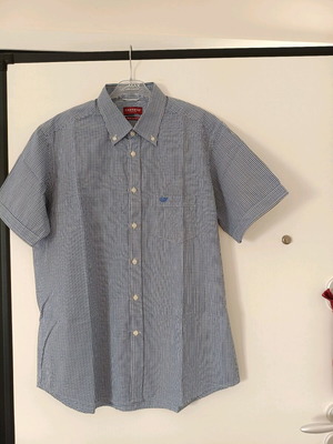 Carrera Italia men's checkered blue/white shirt like new, size L