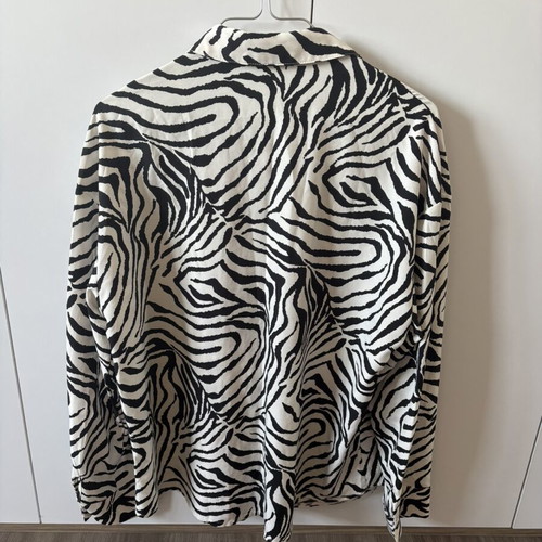 Shein zebra print shirt like new, medium size