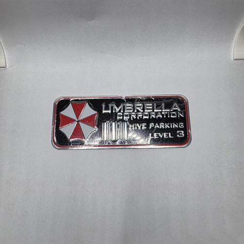 Umbrella Corporation metal badge new, Resident Evil design