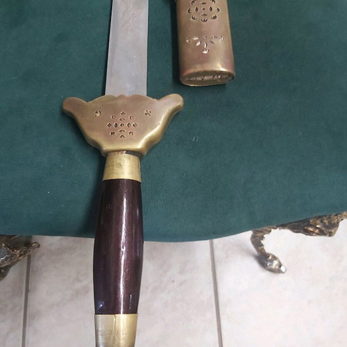 Decorative sword 1 meter with sheath, not sharpened