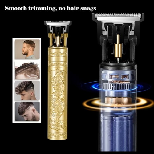 Rechargeable Hair Clipper and Beard Trimmer with Guide Comb System
