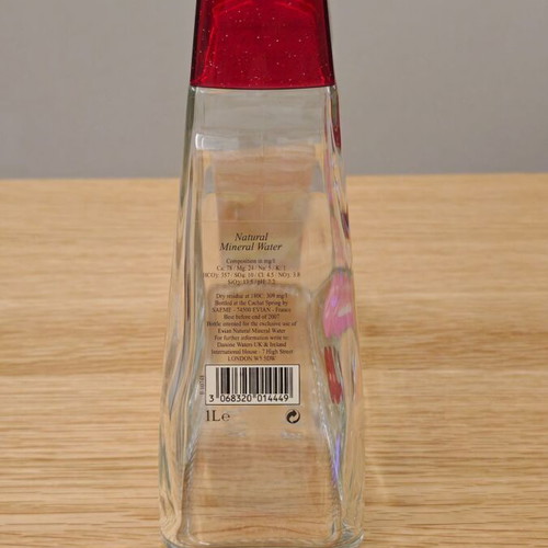 Evian collectible bottle 1 liter like new