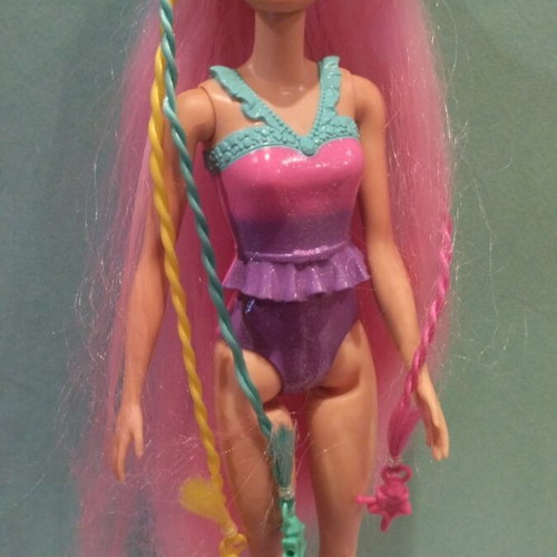Barbie Cool Colours doll like new with colorful highlights