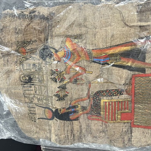 Egyptian papyrus handmade, set of 4, used