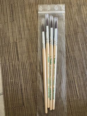 Kolibri 4 premium paintbrushes with soft bristles new