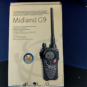 Πομποδεκτης PMR/LPD Midland G9 Αδιαβροχος 446/433Mhz Υψηλης ισχυος