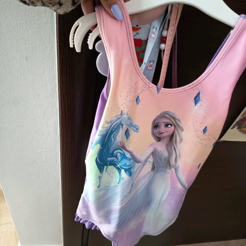 HM swimsuit for 9 years Frozen Elsa like new, purple