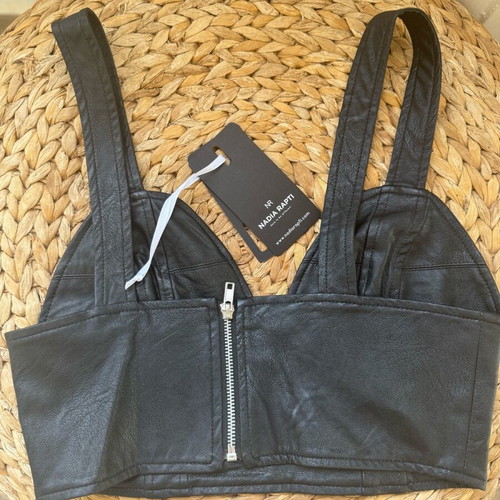 Nadia Rapti Velocity Bustier top new, size M, black