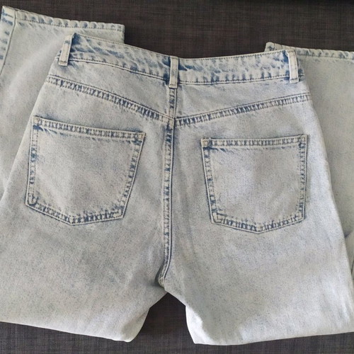 Topshop women's jeans used, Girlfriend style, size S