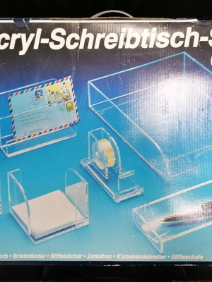 Ακρυλικό σετ γραφείου 6 τεμαχίων νέο