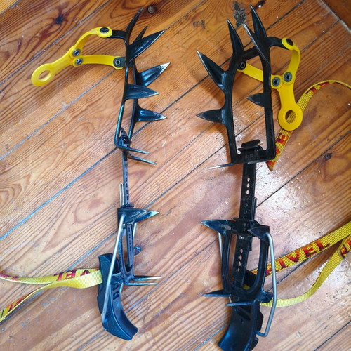 Grivel crampons used, almost unused and in very good condition