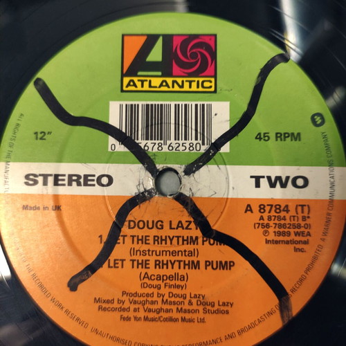 Doug Lazy Let The Rhythm Pump 12" vinyl maxi single used