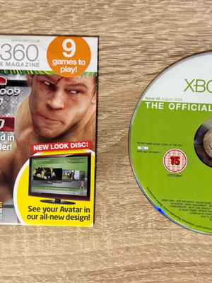Xbox 360 Magazine CD games used, Issue 49 August 2009