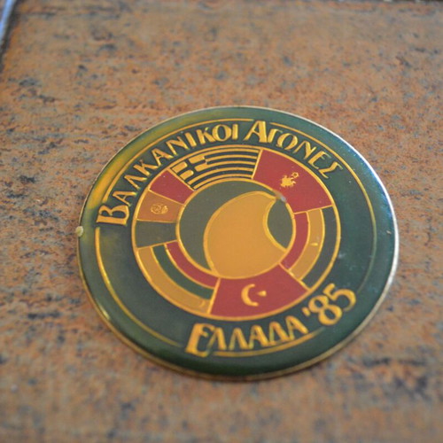 Memorabilia emblem Balkan Games 1985 Greece used