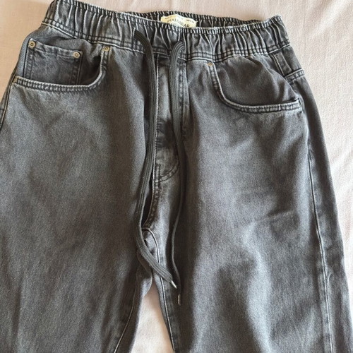 Pull & Bear black jogger style jeans size M used