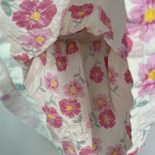 Zara summer dress with pink flowers, size 110 cm