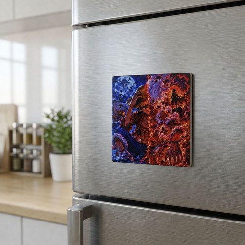 One Piece Luffy Gear 5 Evolution Ceramic Fridge Magnet 57×57 mm new