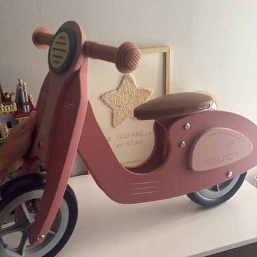 Little Dutch balance bike pink wooden new