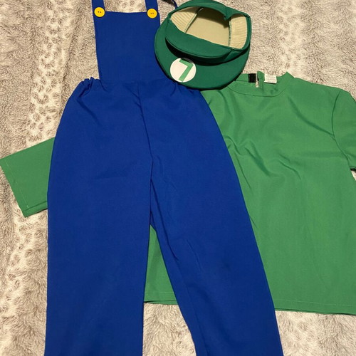 Luigi carnival costume for 8-9 years new