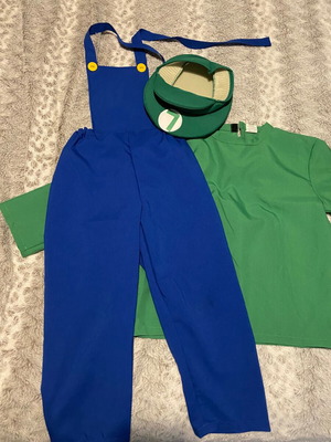 Luigi carnival costume for 8-9 years new