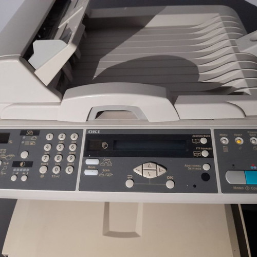 Oki C5510MFP printer used, color laser with drum issue