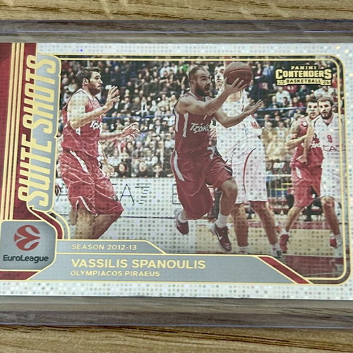 Vassilis Spanoulis Panini Euroleague Suite Shots card 2025-26 Olympiacos