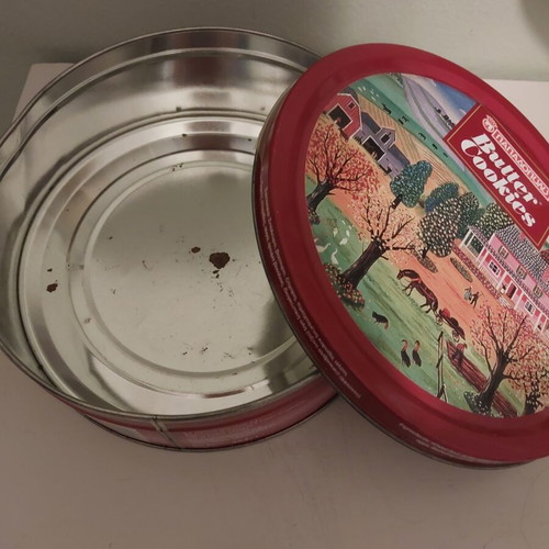 Tin collectible box used