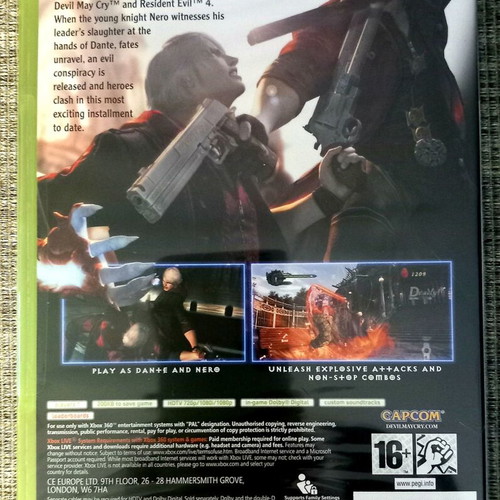 Devil May Cry 4 Xbox 360 new, sealed PAL version