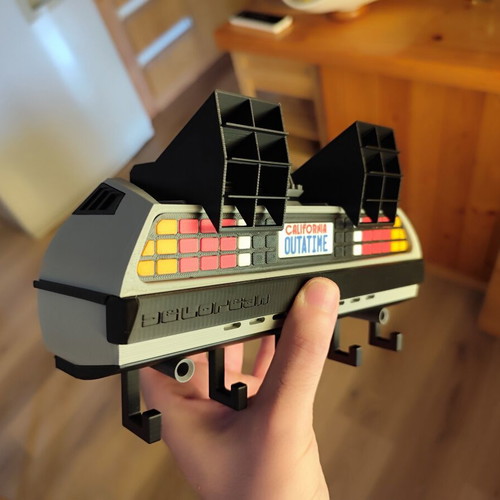 DeLorean 3D Printed Key Holder new, Back To The Future