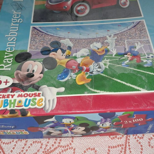 Mickey Mouse puzzle used, 2 puzzles 100 pieces Disney