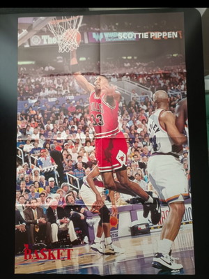 Διπλή γιγαντοαφίσα Scottie Pippen David Robinson μεταχειρισμένη