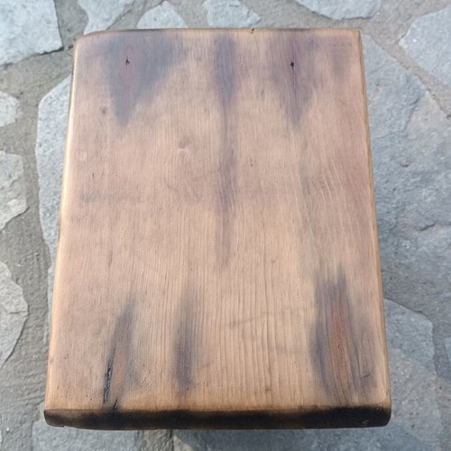 Roble wood stool new 31x23cm