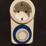24-hour timer switch with 10-minute intervals