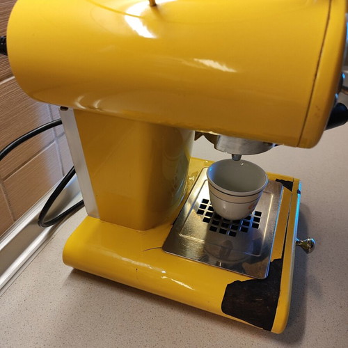 Francis Francis X1 Magic L'Espresso Coffee Machine used, yellow