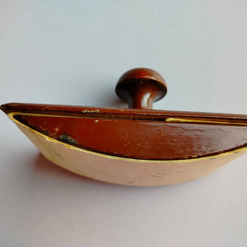 Vintage wooden blotter used with stains and marks