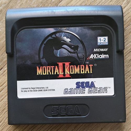 Mortal Kombat 2 Sega Game Gear game like new