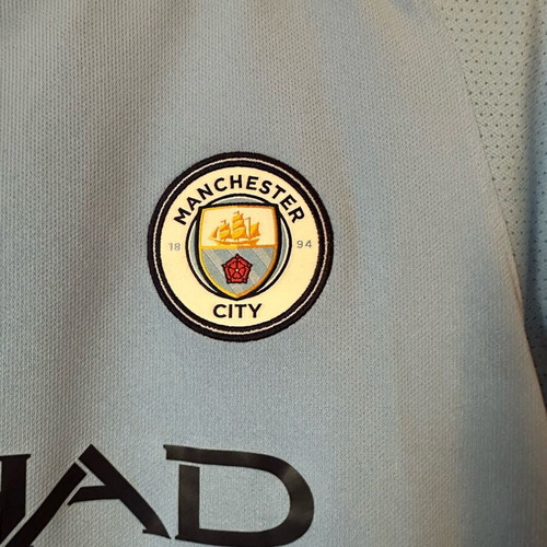Gabriel Jesus Manchester City 2017/2018 home football jersey used, size YXL