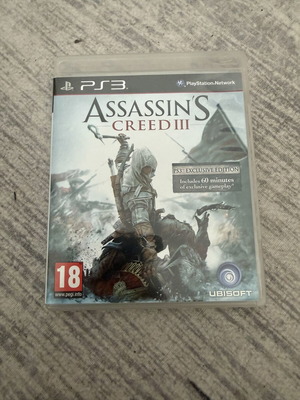 Assassins Creed 3 PS3 game like new, complete