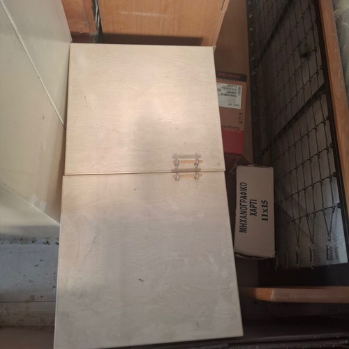 Wooden cabinet made by carpenter, used