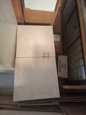 Wooden cabinet made by carpenter, used